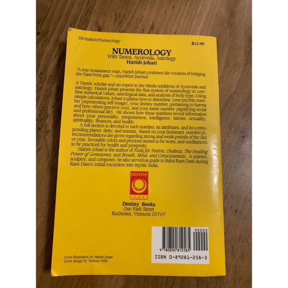 Numerology : With Tantra, Ayurveda, and Astrology Book by Harish Johari 1990 - Picture 3 of 11